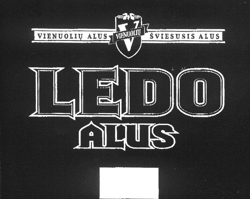Prekės ženklas: LEDO ALUS VIENUOLIŲ ALUS V VIENUOLIŲ ŠVIESUSIS ALUS